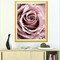 Pink Rose Diamond Painting Kit, 5D Full Round Drill Flower Diamond Painting Dots Kit, Waterdrop Rose Painting Arts Crafts for Adults Beginner Home Decor